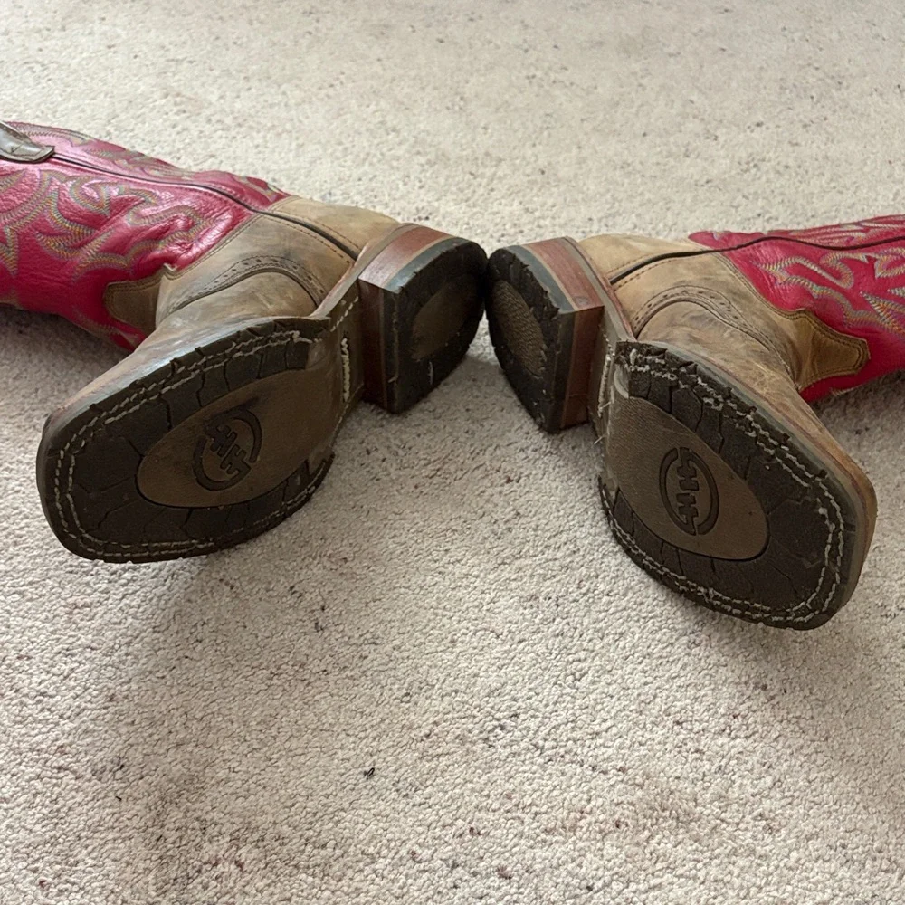Double H Red and Brown Men's Boots - Picture 4 of 6